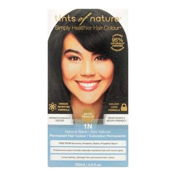 Tints Of Nature 1n Natural Black Hair Color - 1 Each - 4.4 Fz - Maras Green