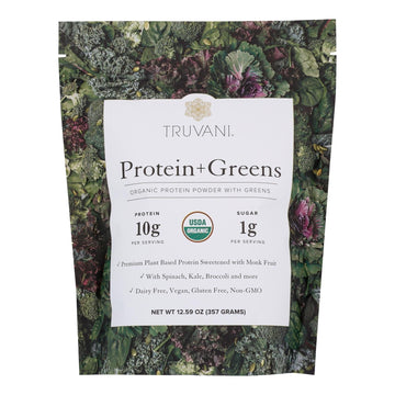 Truvani - Protein Powder Greens - 1 Each - 12.59 Oz - Maras Green