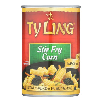 Ty Ling Corn - Stirfry - Case Of 12 - 15 Oz - Maras Green
