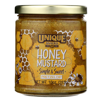 Unique Pretzels - Pretzel Dip Honey Mustard - Case Of 12 - 10 Oz - Maras Green