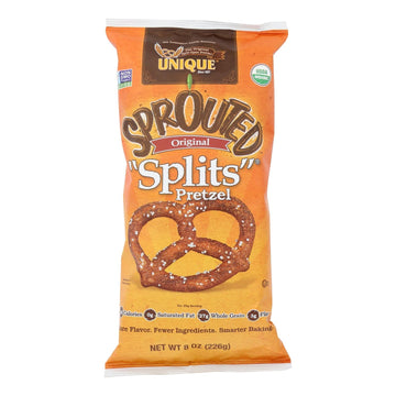 Unique Pretzels - Sprouted Grain Pretzels - Case Of 12 - 8 Oz. - Maras Green