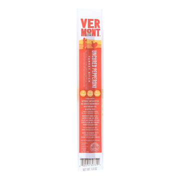Vermont Smoke And Cure Realsticks - Turkey Pepperoni - 1 Oz - Case Of 24 - Maras Green