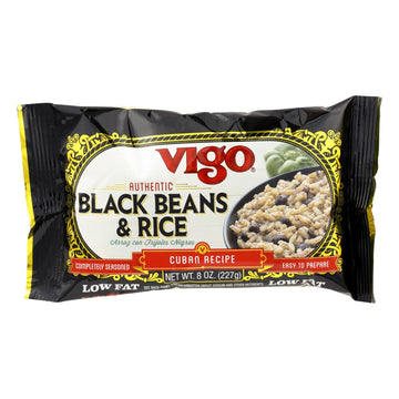 Vigo Black Bean And Rice - Case Of 12 - 8 Oz. - Maras Green