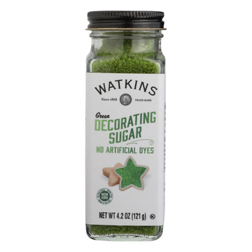 Watkins - Decorating Sugar Green - Case Of 3 - 4.2 Oz - Maras Green