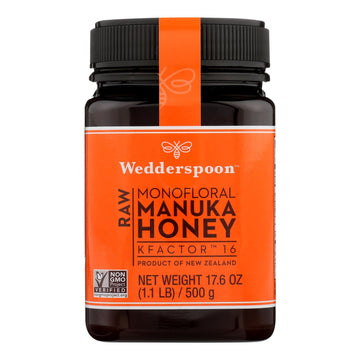 Wedderspoon Manuka Honey, Kfactor 16, - Case Of 6 - 17.6 Oz - Maras Green