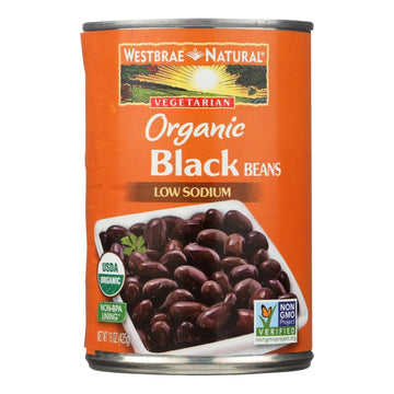 Westbrae Foods Organic Black Beans - Case Of 12 - 15 Oz. - Maras Green