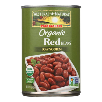Westbrae Foods Organic Red Beans - Case Of 12 - 15 Oz. - Maras Green