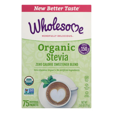 Wholesome Sweeteners Stevia - Organic - 75 Count - Case Of 6 - Maras Green