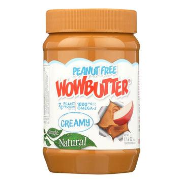 Wowbutter Creamy Peanut Free Spread - Case Of 6 - 17.6 Oz. - Maras Green