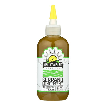 Yellowbird Sauce - Serrano - Case Of 6 - 9.8 Oz - Maras Green