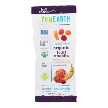 Yumearth Organics - Organic Fruit Snack - 4 Flavors - Case Of 12 - 2 Oz. - Maras Green