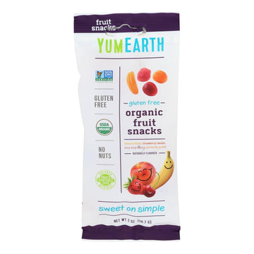 Yumearth Organics - Organic Fruit Snack - 4 Flavors - Case Of 12 - 2 Oz. - Maras Green