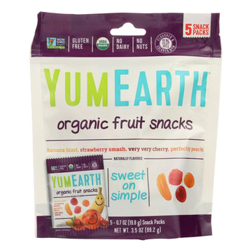 Yumearth Organics Organic - Fruit Snacks - Case Of 12 - 0.7 Oz. - Maras Green