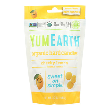 Yumearth Organics Organic Lemon Drops - Cheeky Lemon - 3.3 Oz - Case Of 6 - Maras Green