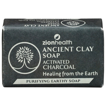 Zion Health - Anct Clay Soap Charcoal - 1 Each - 6 Oz - Maras Green